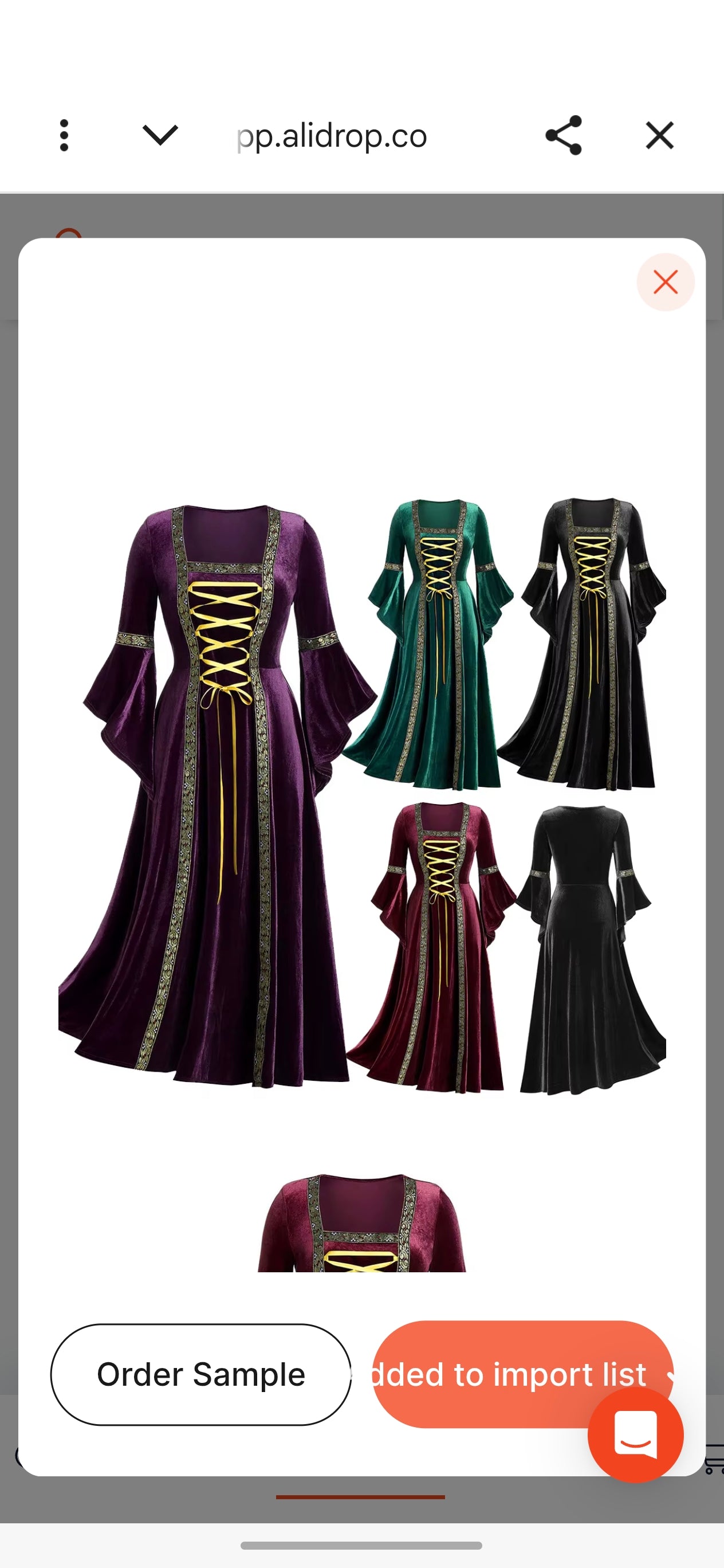 [You're My Secret] Punk Gothic Women Dress Vintage Dress Halloween Carnival Court Noble Medieval Queen Princess Cosplay Costume