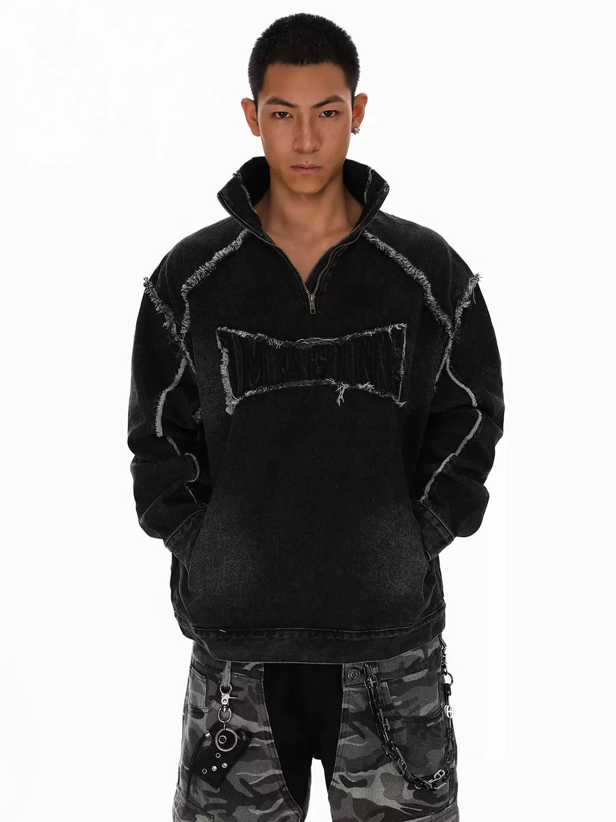 Premium Men High Street Denim Sweatshirt – Modern Style, Superior Comfort & Everyday Versatility