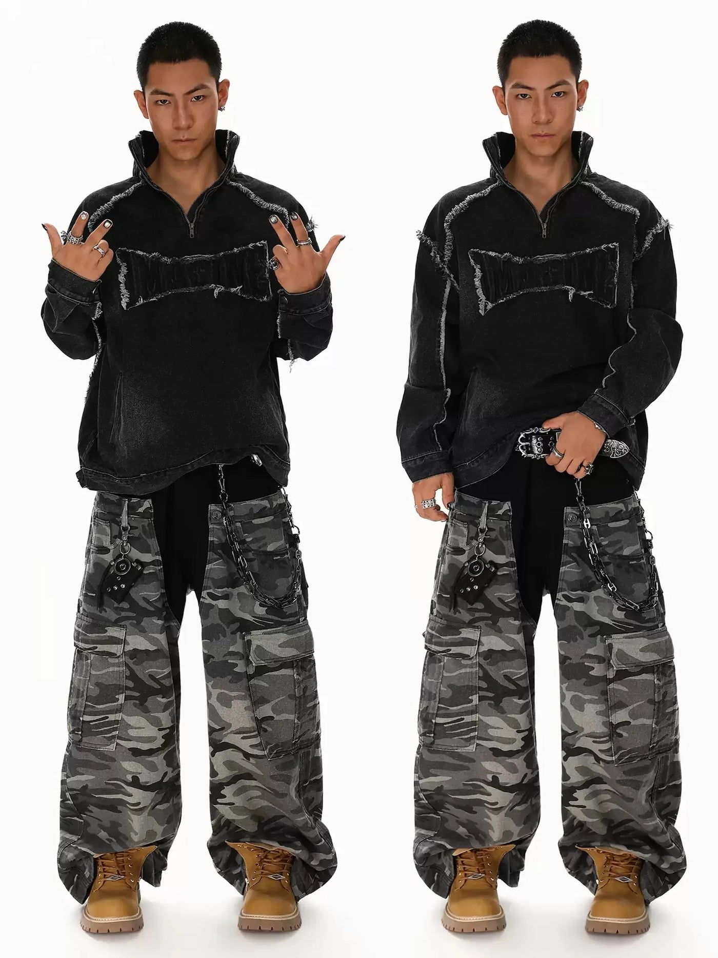 Premium Men High Street Denim Sweatshirt – Modern Style, Superior Comfort & Everyday Versatility