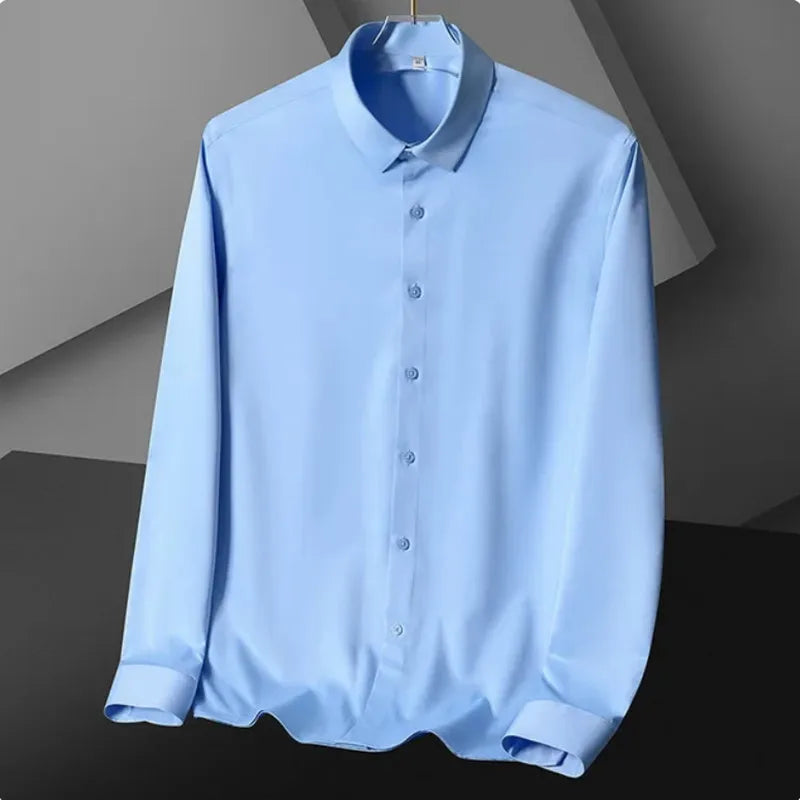Premium Men Non-Iron Business Shirt (S-5XL) – Modern Style, Superior Comfort & Everyday Versatility