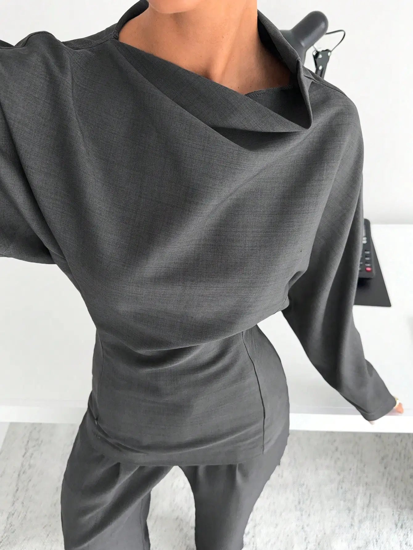 Premium Women Grey 2-Piece Business Set – Modern Style, Superior Comfort & Everyday Versatility