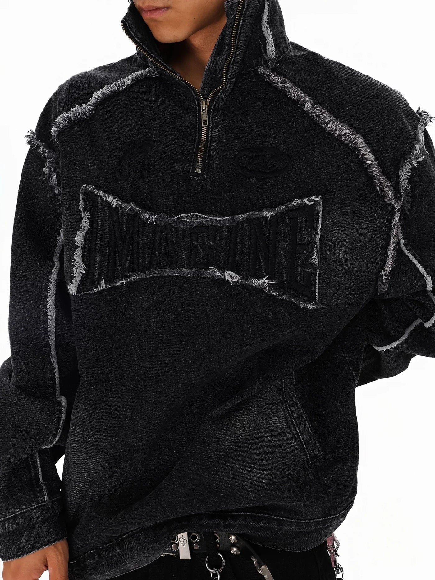 Premium Men High Street Denim Sweatshirt – Modern Style, Superior Comfort & Everyday Versatility