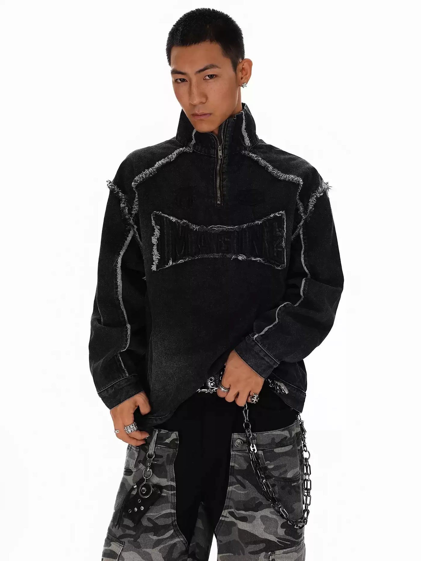 Premium Men High Street Denim Sweatshirt – Modern Style, Superior Comfort & Everyday Versatility