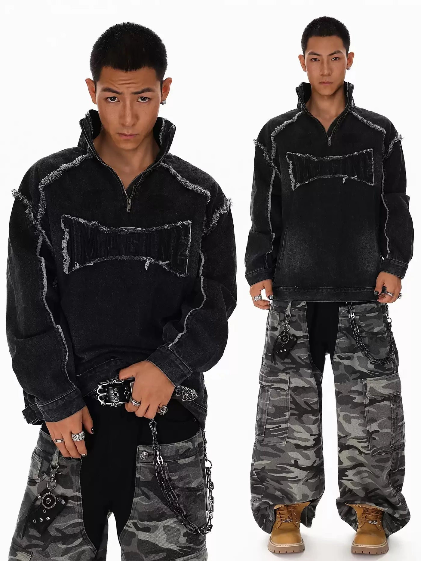 Premium Men High Street Denim Sweatshirt – Modern Style, Superior Comfort & Everyday Versatility